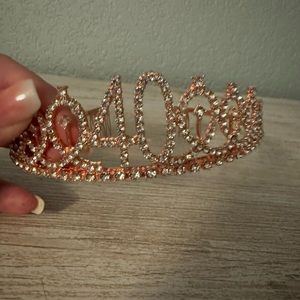 Metal “40” tiara